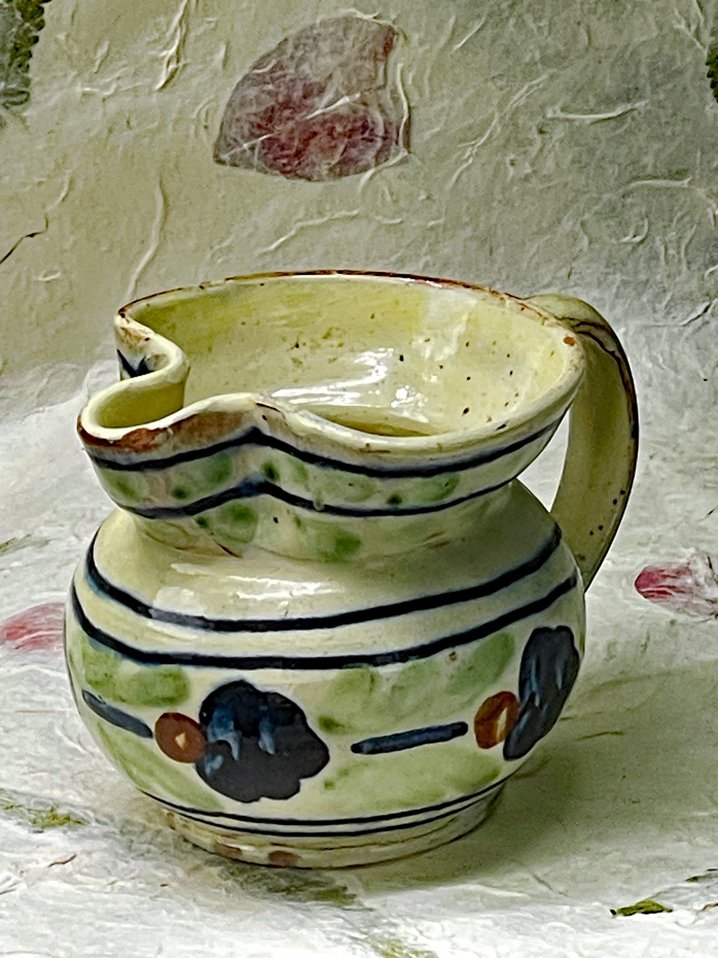 Charming Set of 7 Old Handcrafted Ceramics