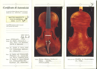 Matteo Mazzotti Violin – Cremona, 2005 (Stradivari Model)