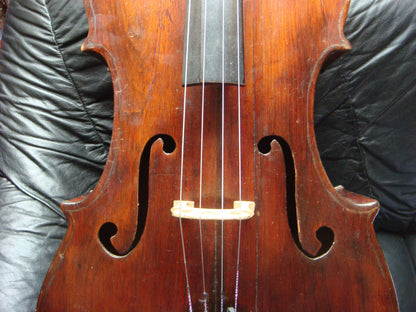 Antique Cello with Inlaid Monograms – Project Instrument for Restoration or Baroque Conversion