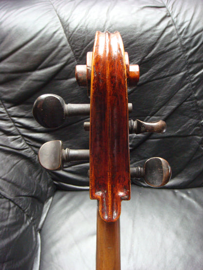 Antique Cello with Inlaid Monograms – Project Instrument for Restoration or Baroque Conversion