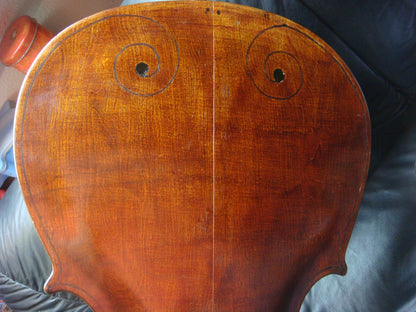 Antique Cello with Inlaid Monograms – Project Instrument for Restoration or Baroque Conversion