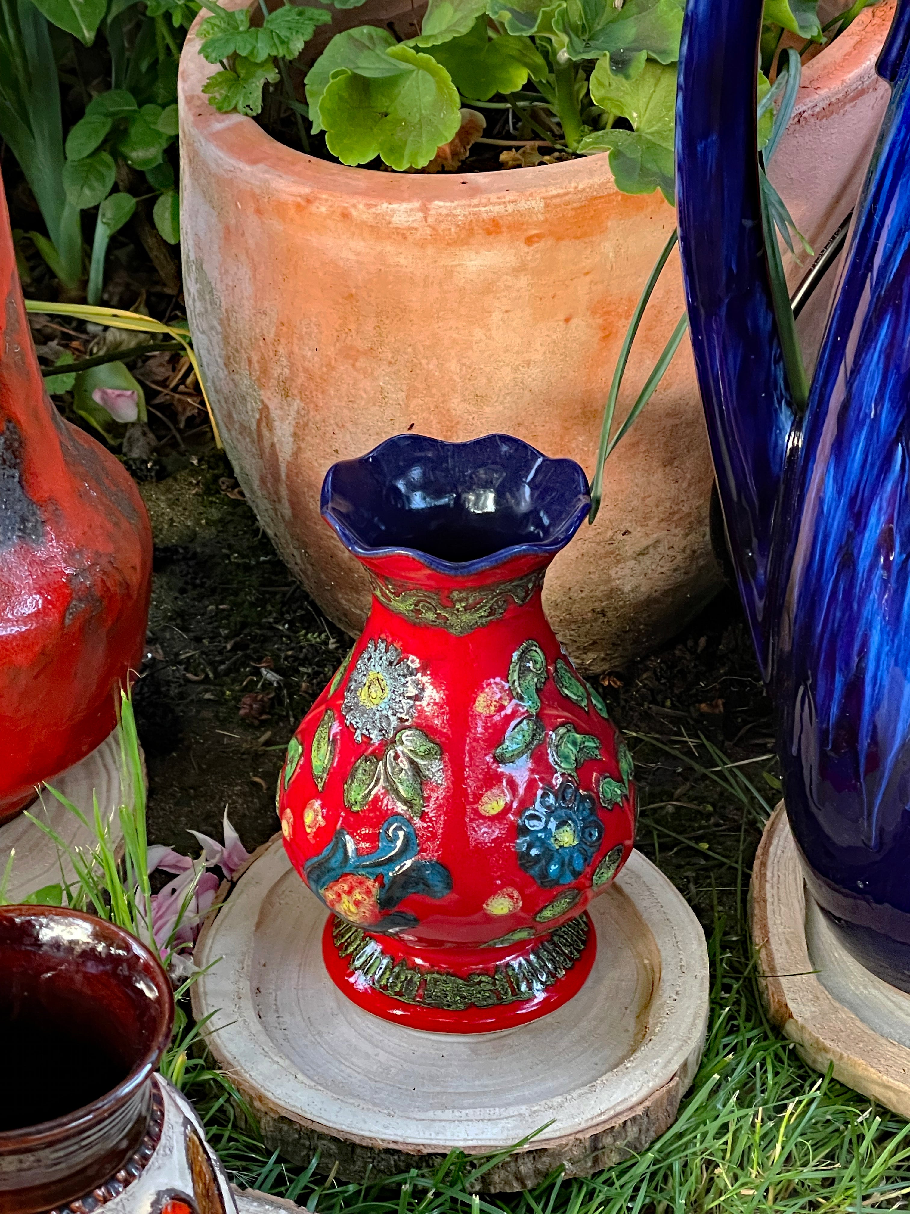 アート・デザイン・音楽 Fat Lava: West German Ceramics a shapely pair of west german roth keramik art pottery 'fat