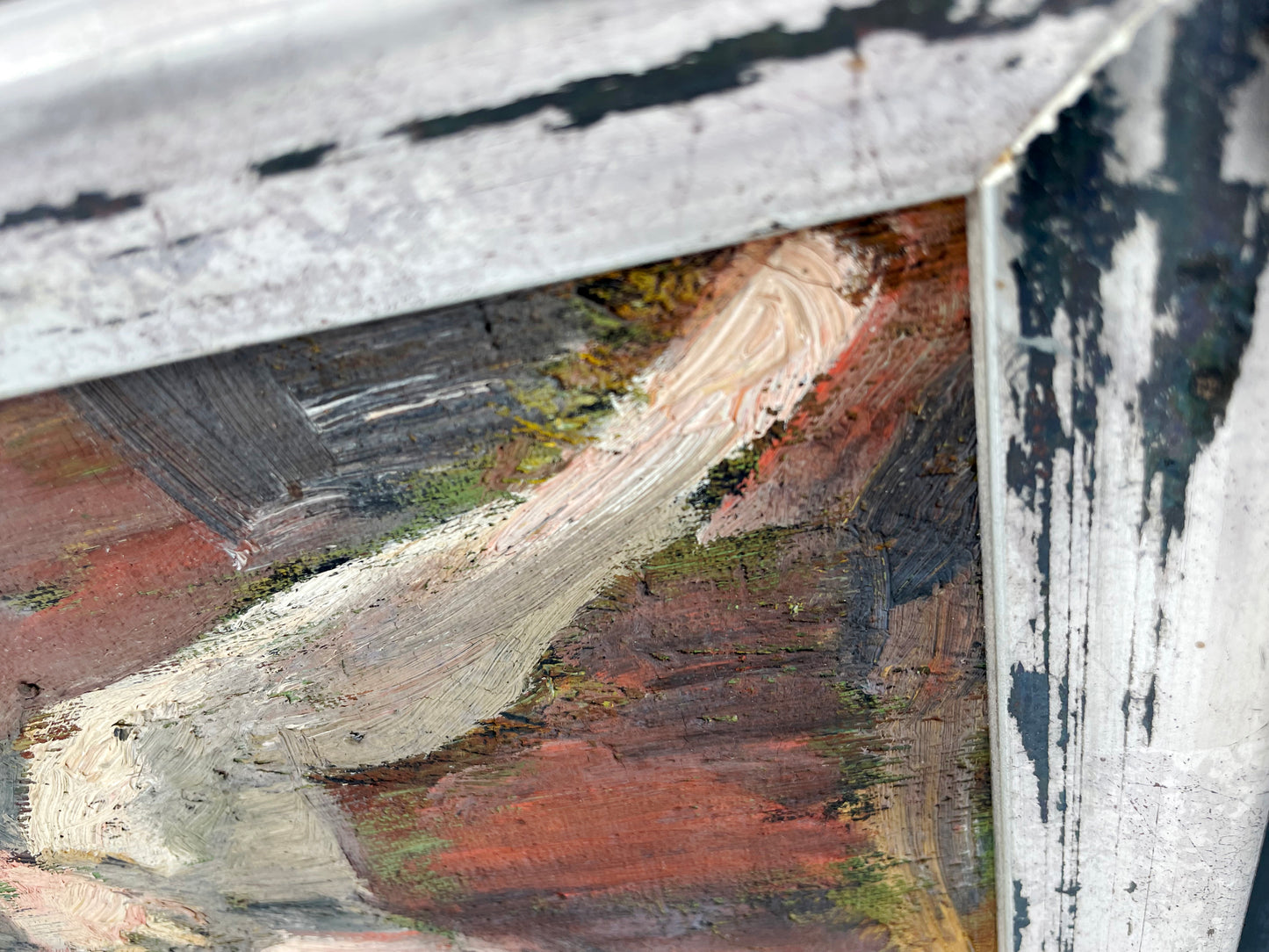 Fine Vintage French Nude | Oil on Artist’s Board, Framed