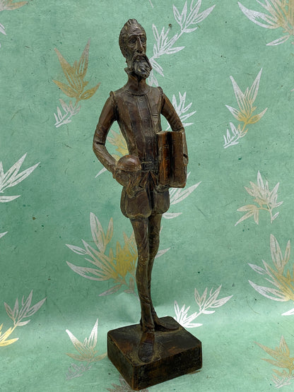 [SOLD] Striking Don Quixote Wood Sculpture