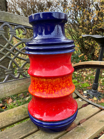 [SOLD] 3 Colorful Decorative Vases 1960s Germany