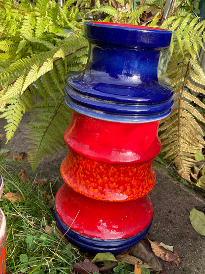 [SOLD] 3 Colorful Decorative Vases 1960s Germany