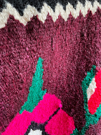 Colorful Handwoven Transylvanian Wool Rug
