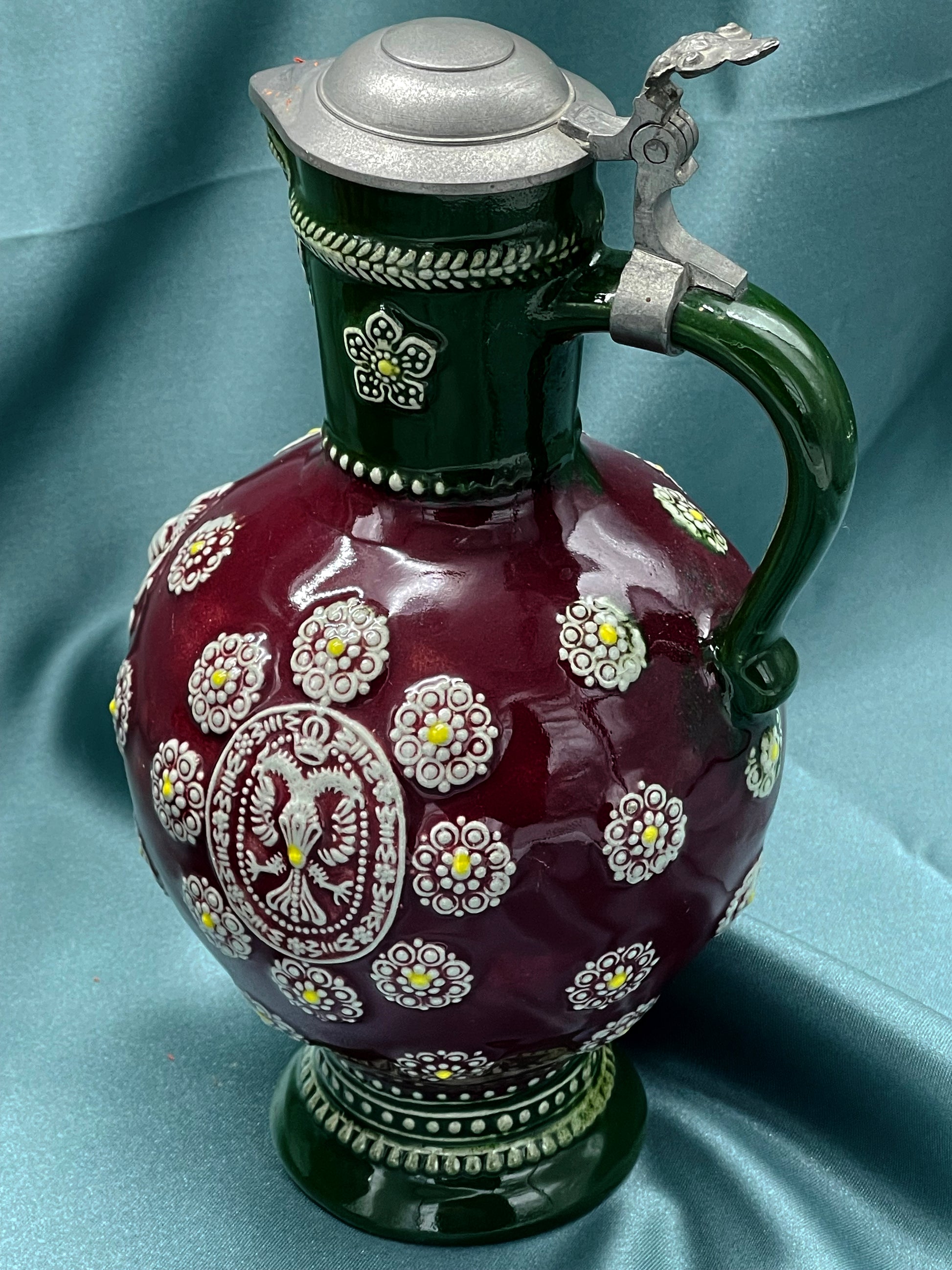 Westerwald stoneware jug base and footring