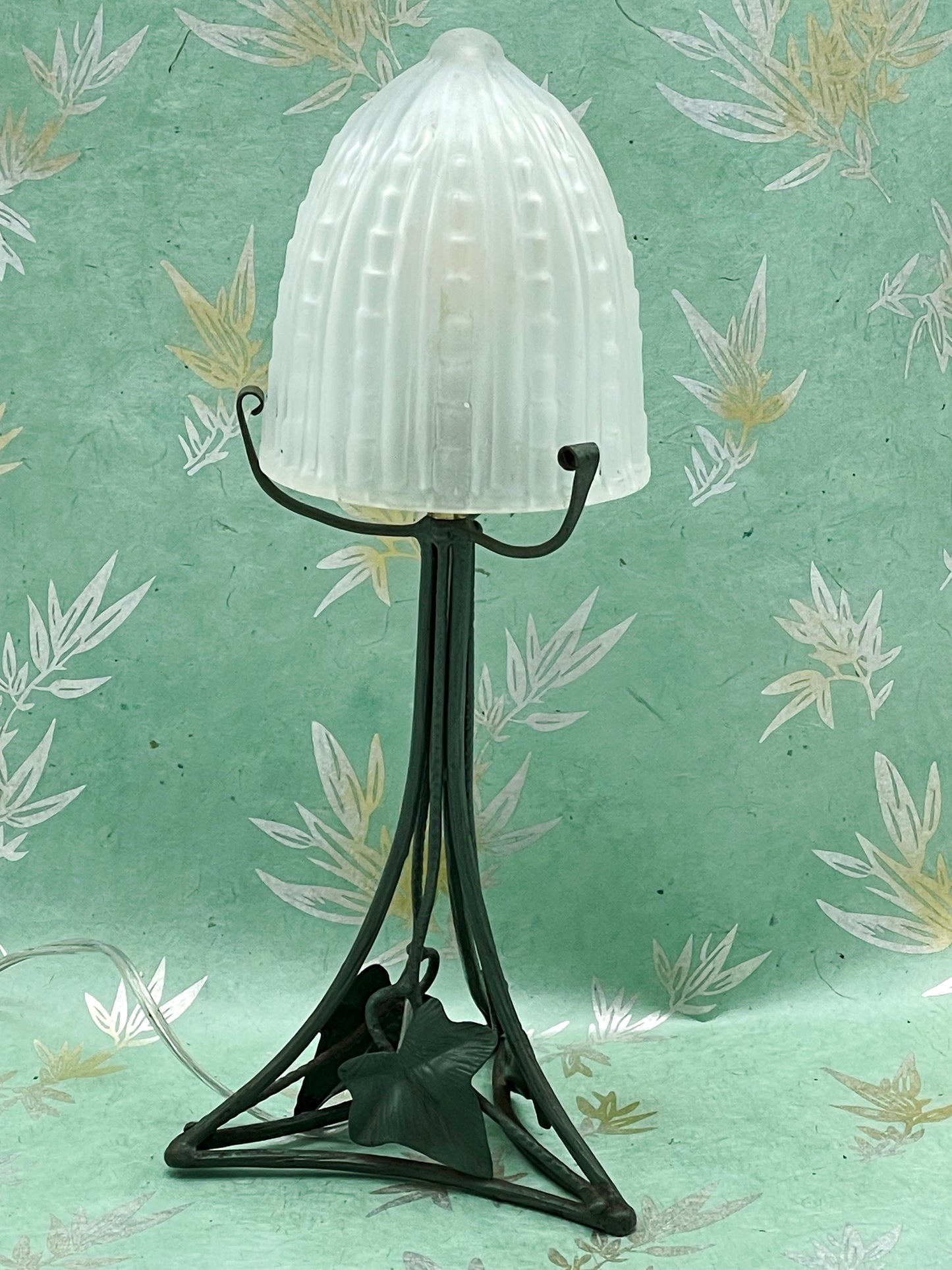 French Art Déco table lamp side view