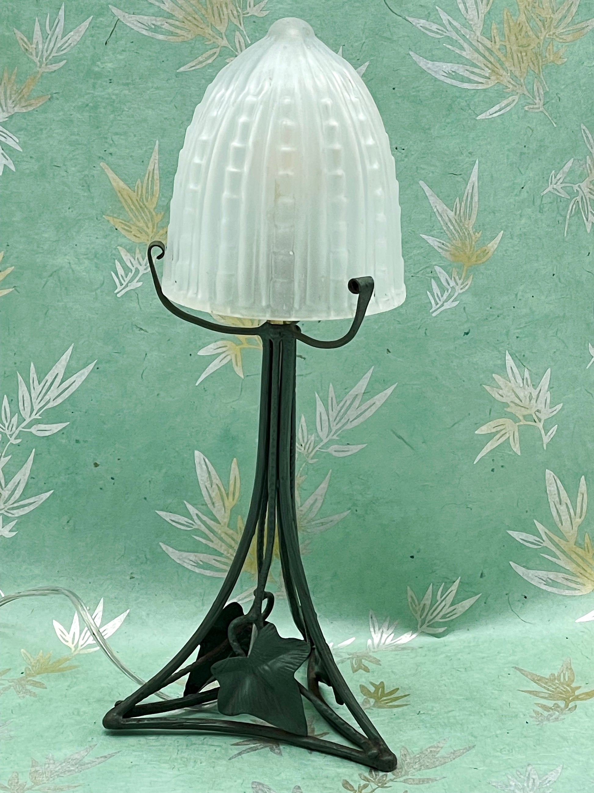 French Art Déco table lamp side view