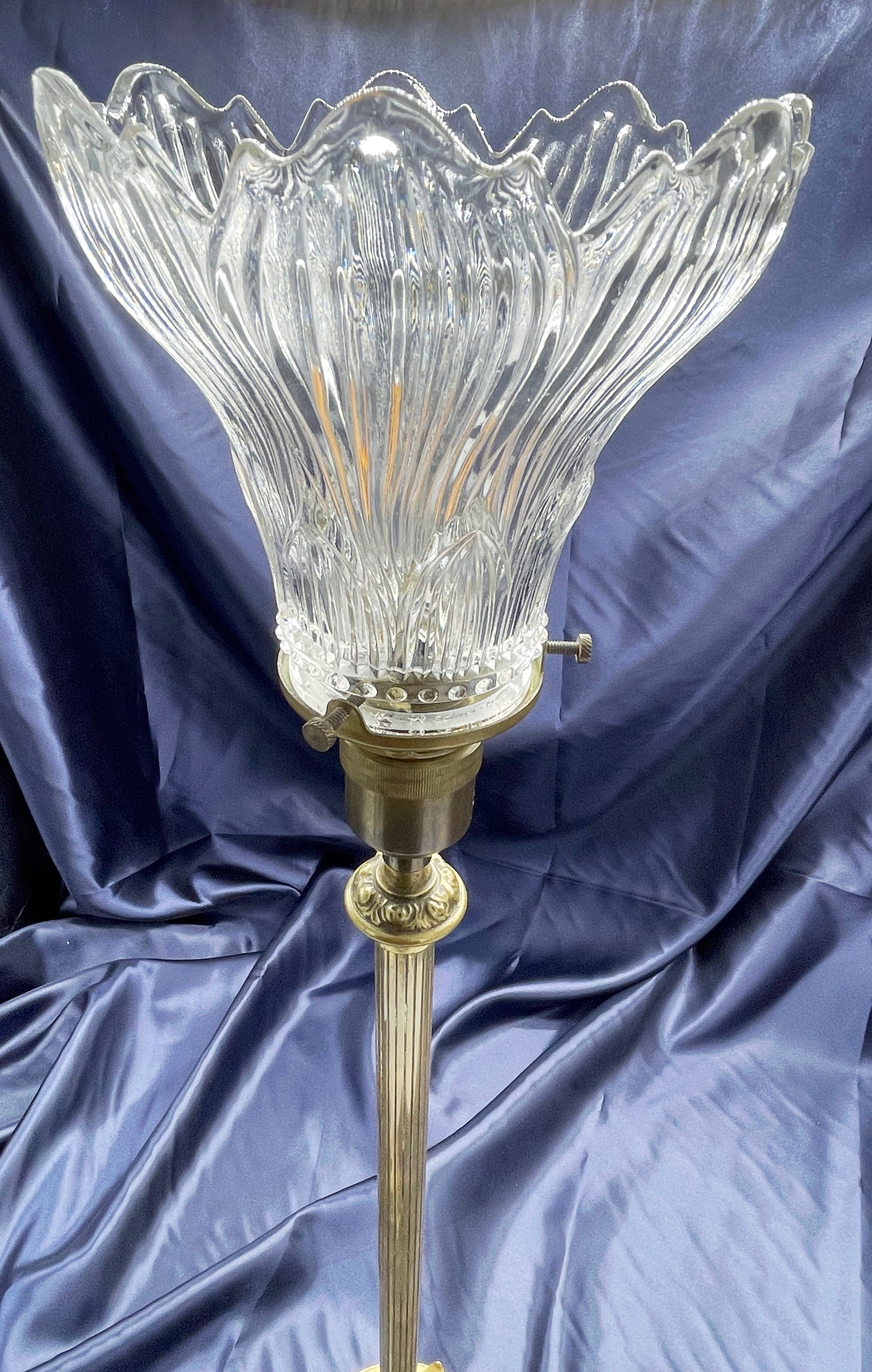 Brass floor lamp socket and fitting