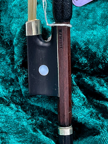 C.N. Bazin Violin Bow – Branded “Tourte”, Certified by Raffin