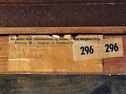 Mystical Roses Still Life by Aurél Náray (1883–1959) – Large Antique Hungarian Floral Painting c.1920 in Ornate Gilt Frame