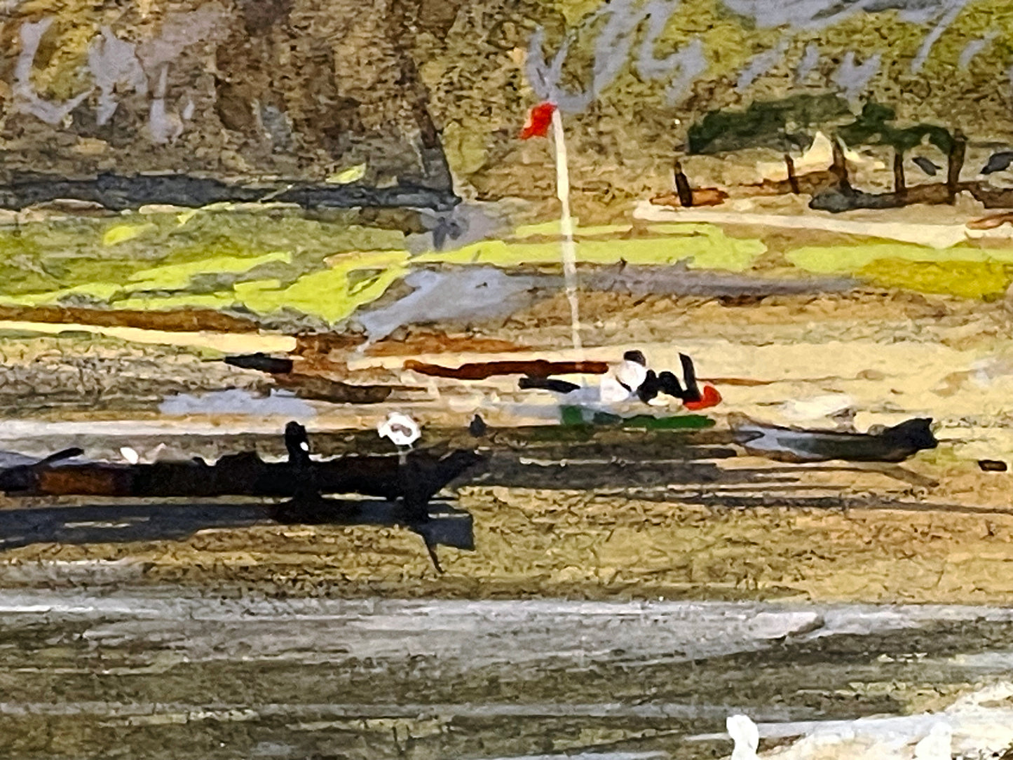 Richard Estler “View of Seligenstadt on the River Main,” 1915; Important work of the Dresden School