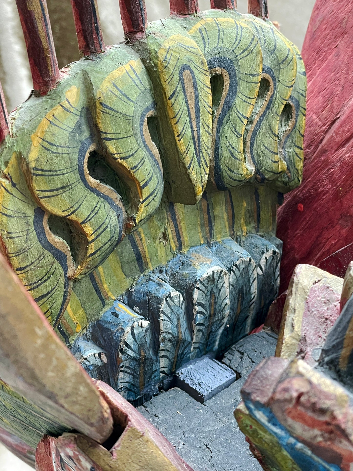 Rare Balinese Garuda Figure | Expressive Hand-Carved Wooden Sculpture