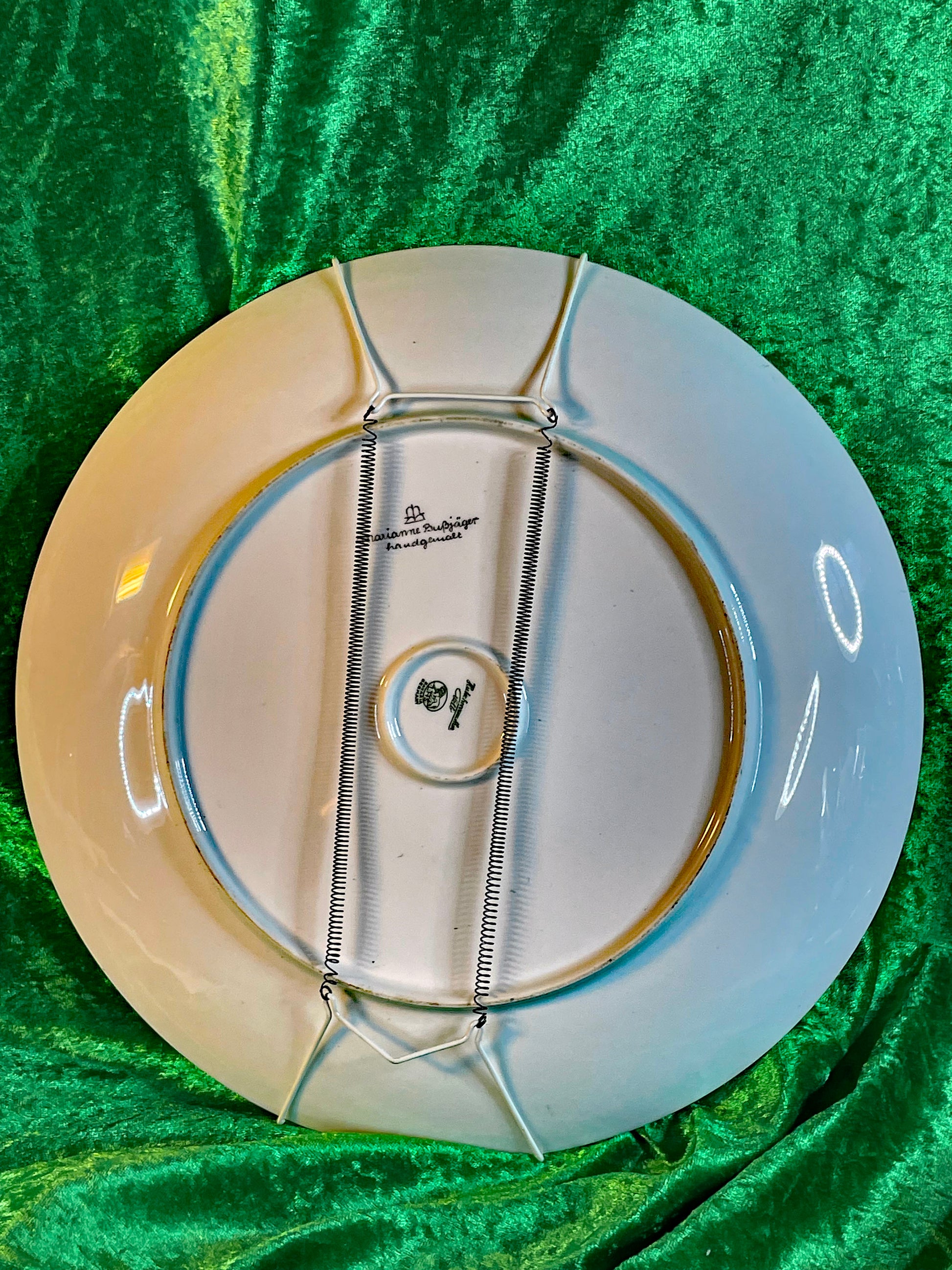 Reverse of the plate showing Hutschenreuther Selb factory marks