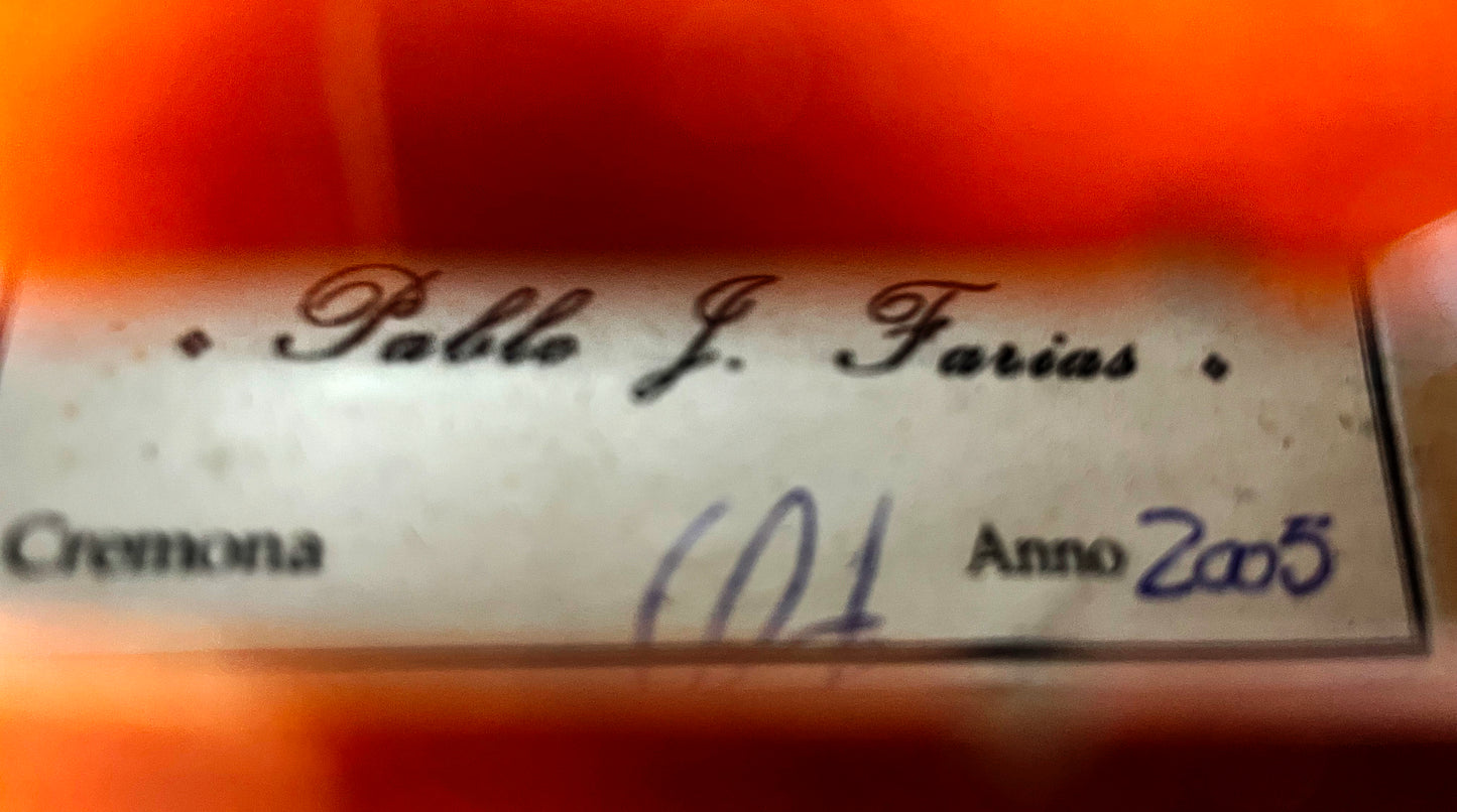 Italian Violin Cremona, 2005 | Pablo Farias | Stradivari Model 1715