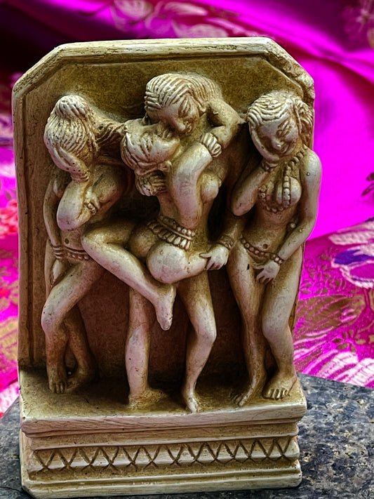 Erotic Temple Panel Replicas – Inspired by Khajuraho Sculptures, India, 20th Century – From a Former Diplomat’s Private Collection