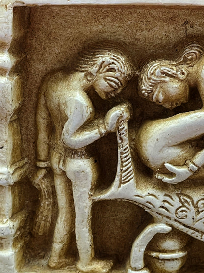 Erotic Temple Panel Replicas – Inspired by Khajuraho Sculptures, India, 20th Century – From a Former Diplomat’s Private Collection