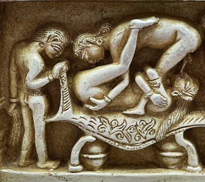 Erotic Temple Panel Replicas – Inspired by Khajuraho Sculptures, India, 20th Century – From a Former Diplomat’s Private Collection