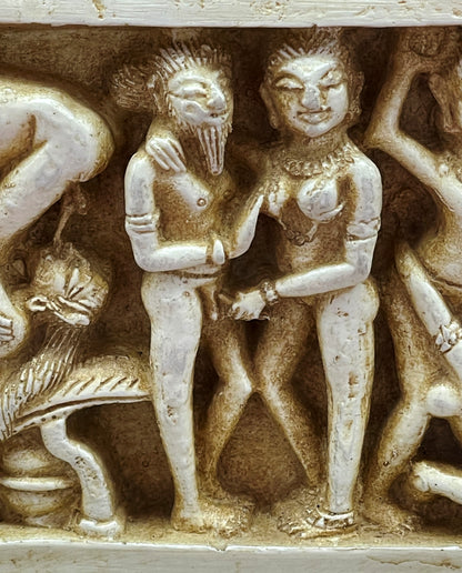 Erotic Temple Panel Replicas – Inspired by Khajuraho Sculptures, India, 20th Century – From a Former Diplomat’s Private Collection