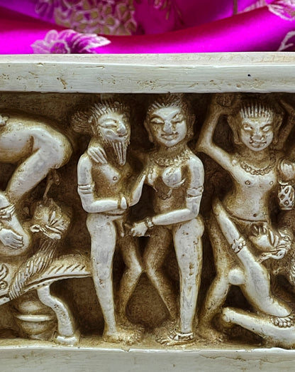 Erotic Temple Panel Replicas – Inspired by Khajuraho Sculptures, India, 20th Century – From a Former Diplomat’s Private Collection