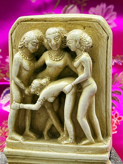 Erotic Temple Panel Replicas – Inspired by Khajuraho Sculptures, India, 20th Century – From a Former Diplomat’s Private Collection