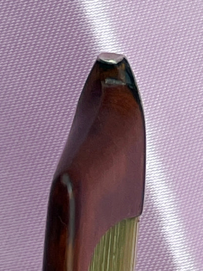Fine Italian Violin Bow with White Horn Frog – Concert-Ready, Professionally Set Up