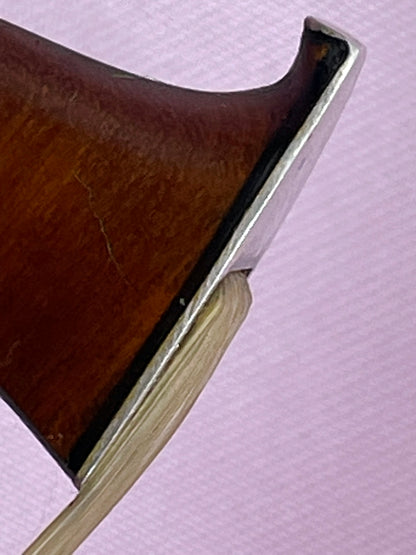 Fine Italian Violin Bow with White Horn Frog – Concert-Ready, Professionally Set Up