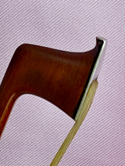 Fine Italian Violin Bow with White Horn Frog – Concert-Ready, Professionally Set Up