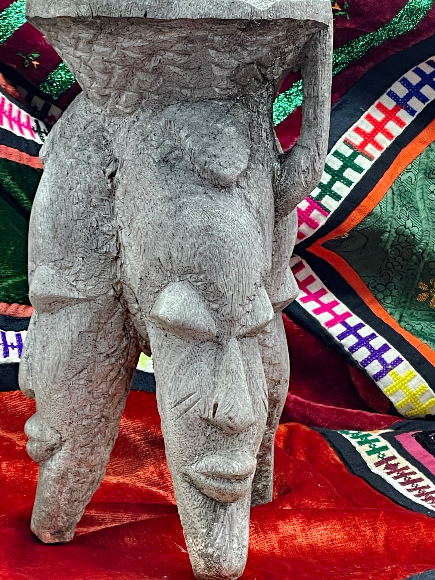 Top view of the open incense bowl