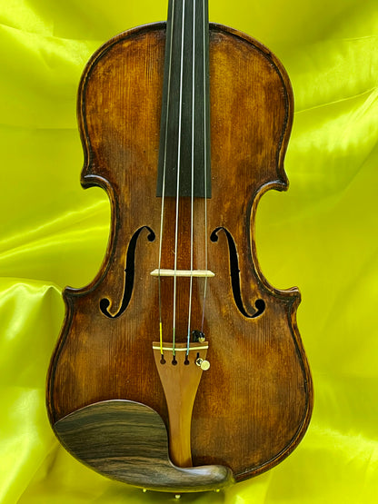 Unique Custom-Made Concert Violin with Swan-Head Scroll