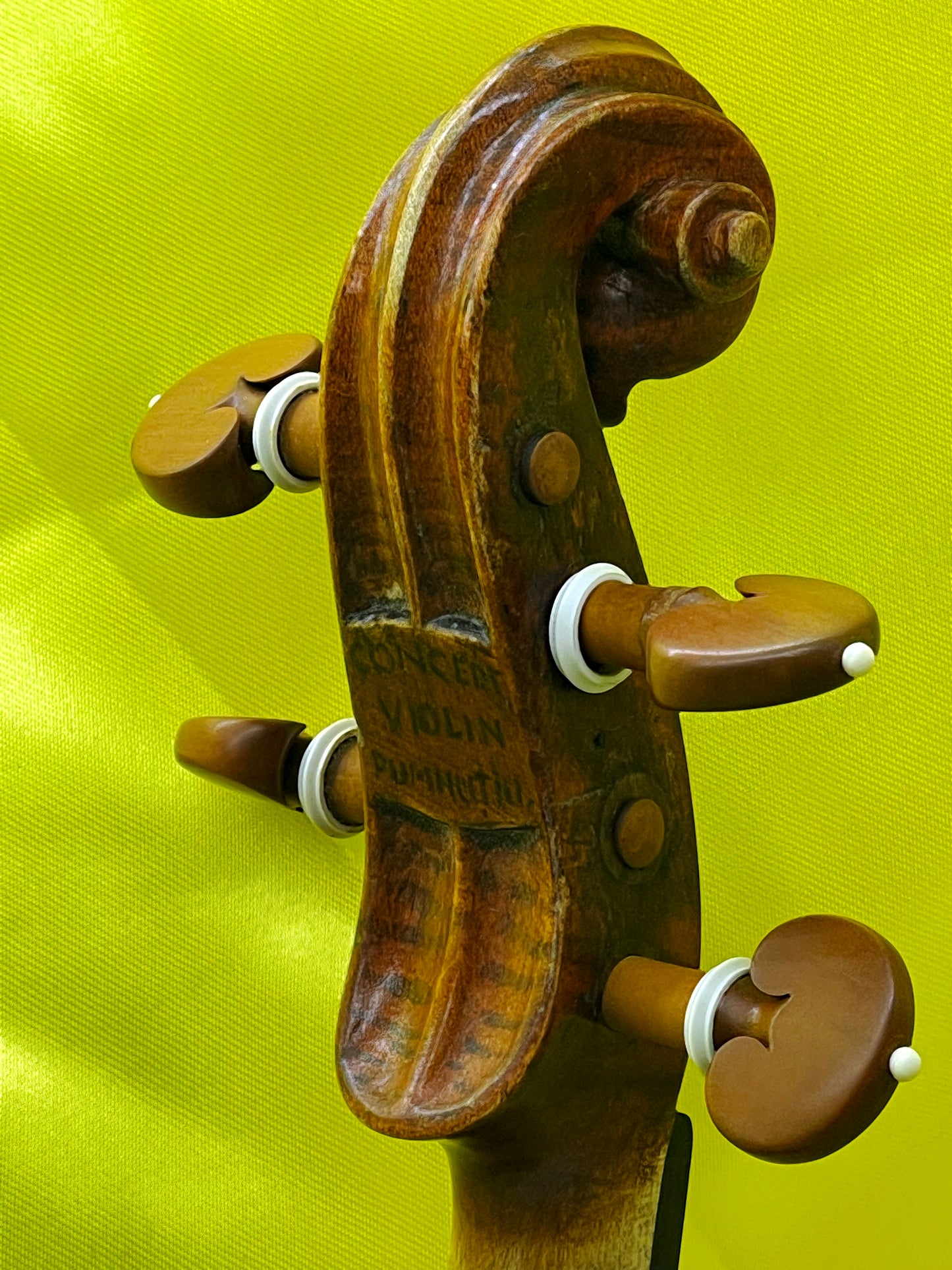 Unique Custom-Made Concert Violin with Swan-Head Scroll