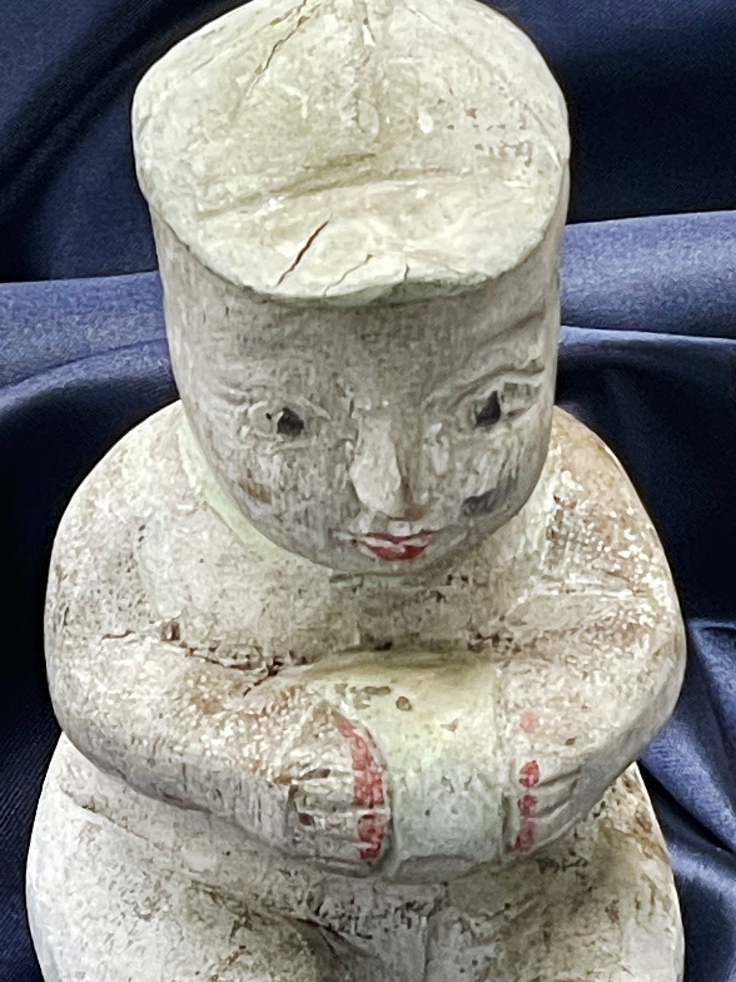 Set of Four Miniature Tribal-Inspired Figurines in Painted Stone