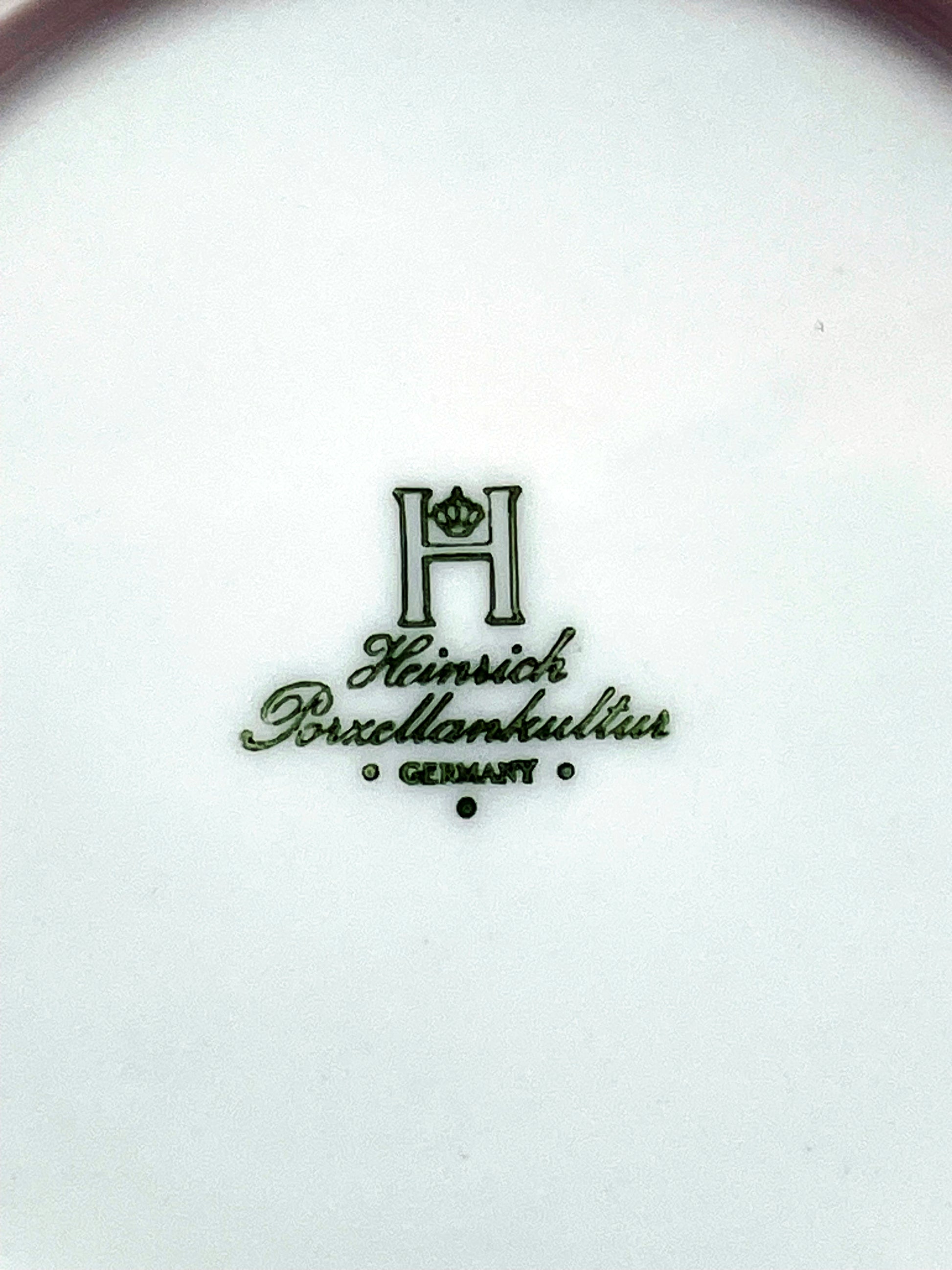 Heinrich porcelain maker's mark on underside