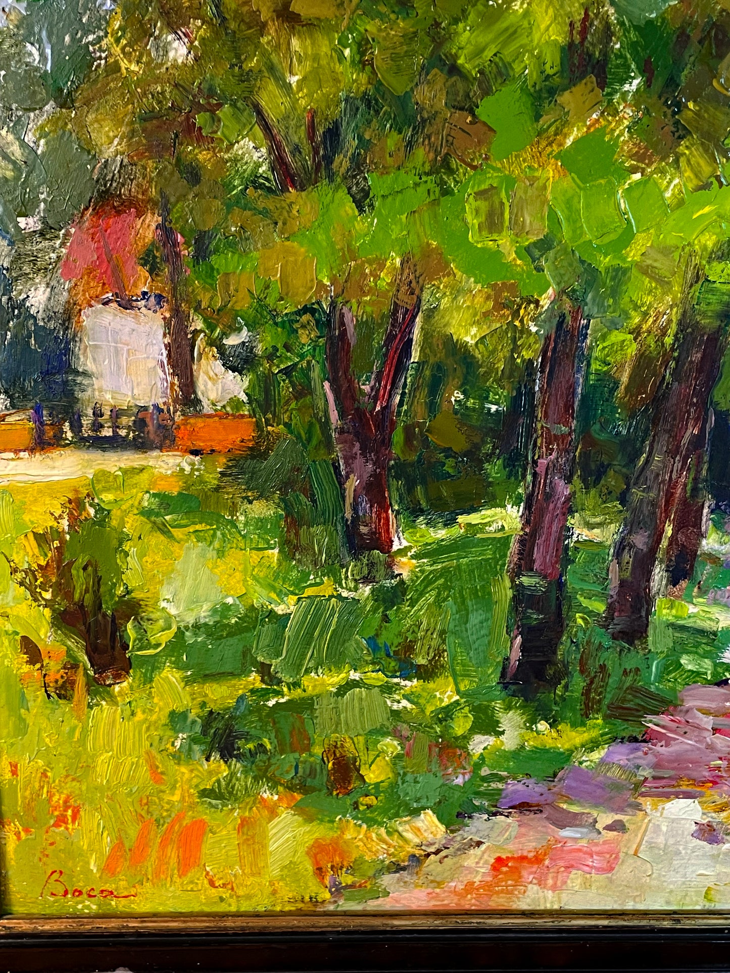 Romanian post-impressionist landscape detail by Stefan Boca