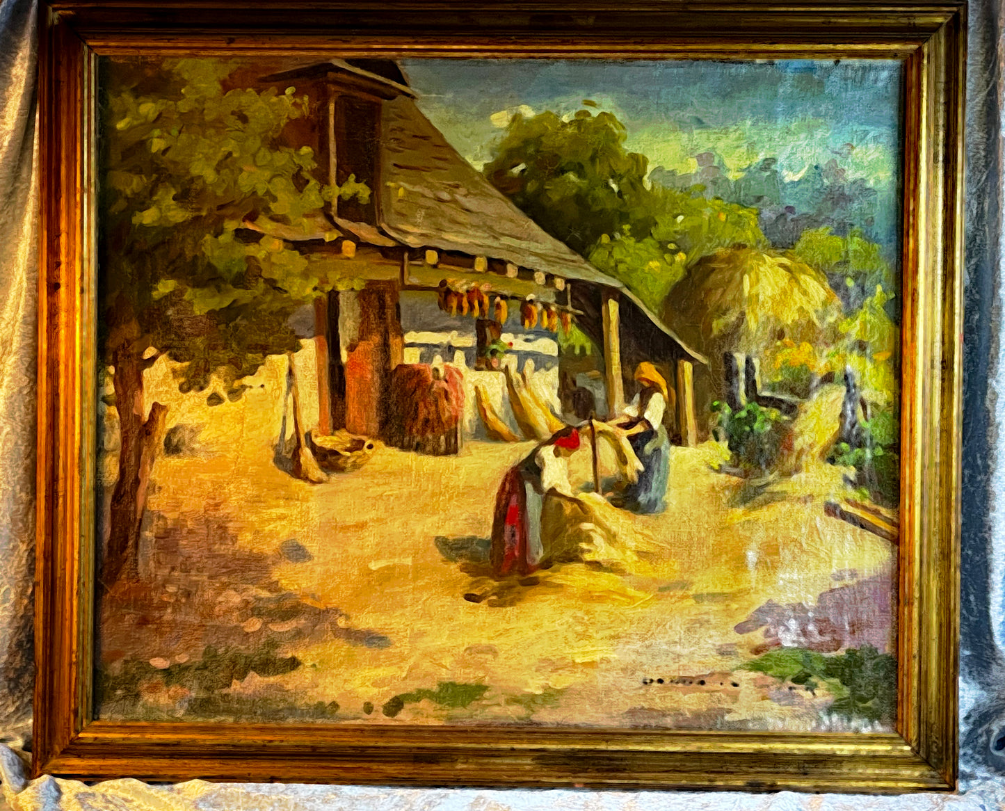 Bendéné Kovacsev Friderika painting in gilt frame