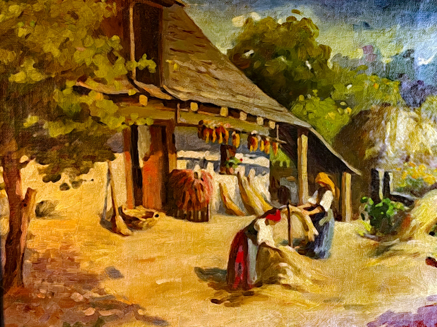 Reverse and frame detail of the Bendéné Kovacsev Friderika painting