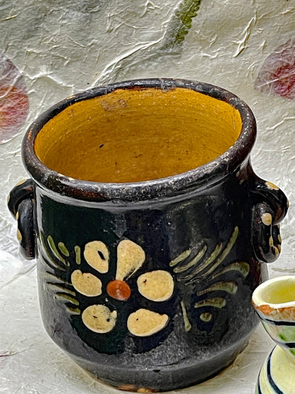 Charming Set of 7 Old Handcrafted Ceramics