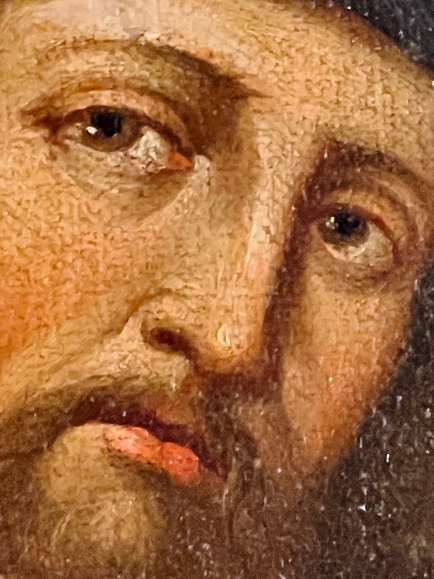 Antique Oil Painting of Saint John of Nepomuk (Joannes de Pomuk) – Rare “Bridge Saint” Iconography, Framed