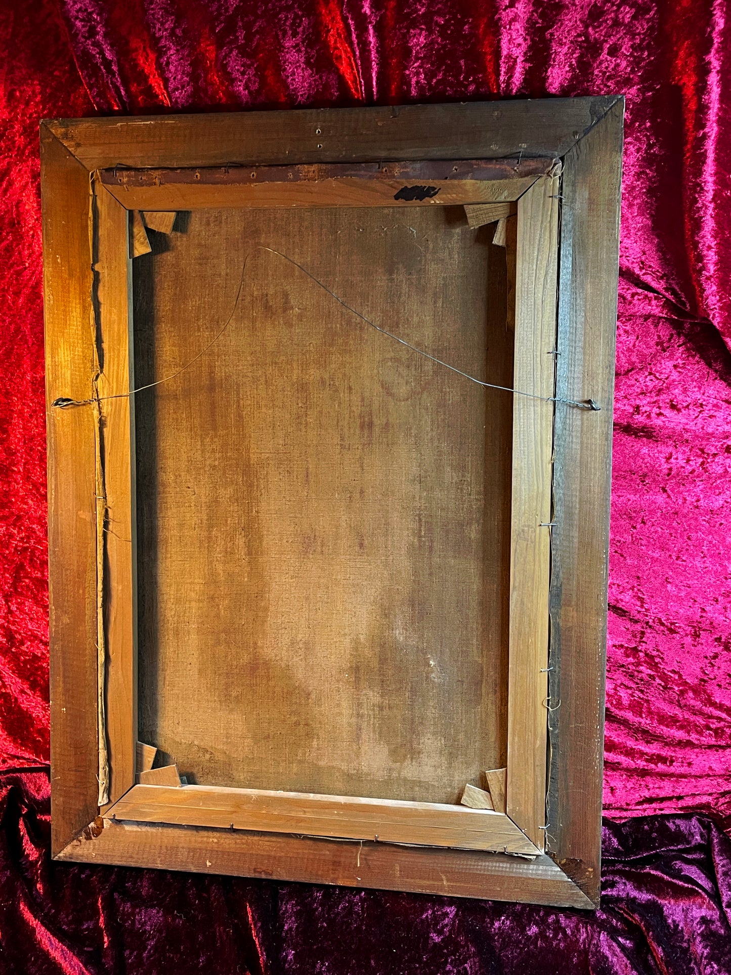 Antique Oil Painting of Saint John of Nepomuk (Joannes de Pomuk) – Rare “Bridge Saint” Iconography, Framed