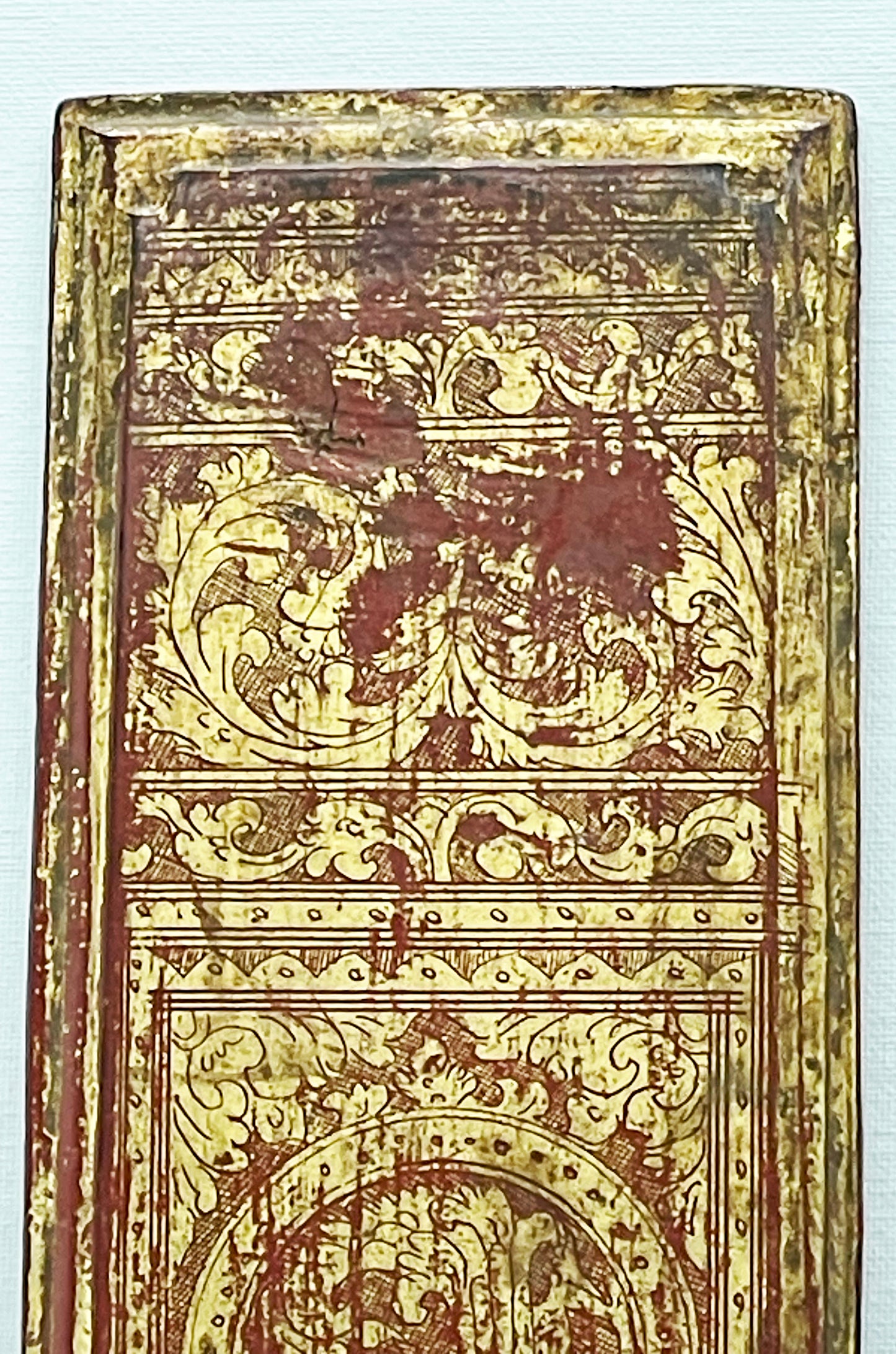 Rare Burmese Kammavaca Ordination Manuscript – Gilt Lacquered Sutra Leaves – Myanmar, 19th Century