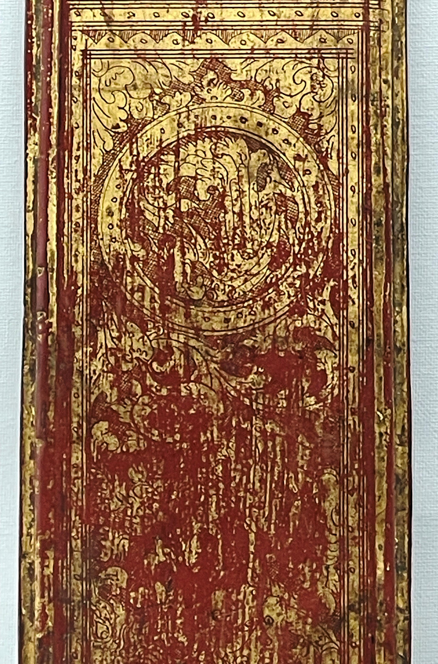 Rare Burmese Kammavaca Ordination Manuscript – Gilt Lacquered Sutra Leaves – Myanmar, 19th Century