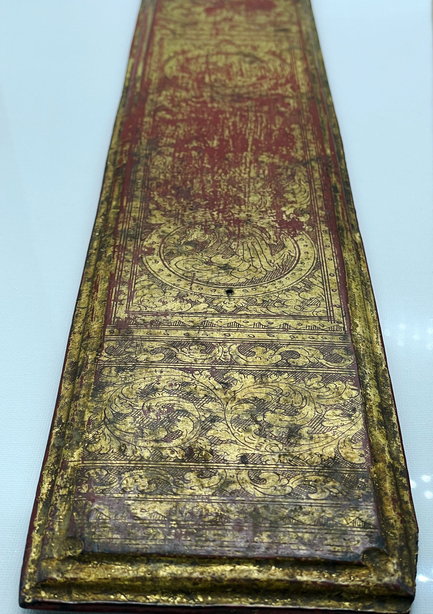 Rare Burmese Kammavaca Ordination Manuscript – Gilt Lacquered Sutra Leaves – Myanmar, 19th Century