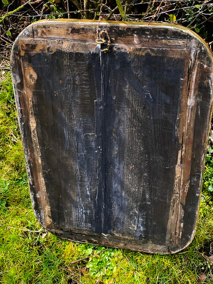 [SOLD] 19th Century French Gilded Mirror with Silvered Glass Patina – Louis Philippe Style