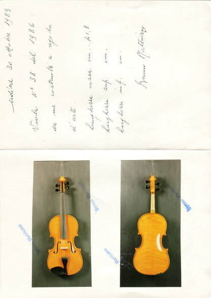 Fine Italian Viola by Bruno Mattiuzzo – with Certificate